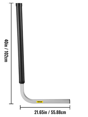 Boat Trailer Guide-ons 22" / 40" / 48" / 60" Steel Trailer Post w/2PCS PVC Tube Covers & Boat Accessories w/Mounting Parts