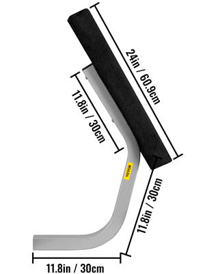 24" One Pair Trailer Pontoon Bunk Board Guide-ons Steel Trailer Guides for Ski Boat Fishing Boat or Sailboat Trailer