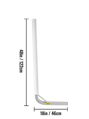 Boat Trailer Guide-ons 22" / 40" / 48" / 60" Steel Trailer Post w/2PCS PVC Tube Covers & Boat Accessories w/Mounting Parts