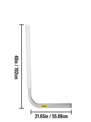 Boat Trailer Guide-ons 22" / 40" / 48" / 60" Steel Trailer Post w/2PCS PVC Tube Covers & Boat Accessories w/Mounting Parts