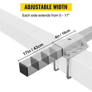 24" One Pair Trailer Pontoon Bunk Board Guide-ons Steel Trailer Guides for Ski Boat Fishing Boat or Sailboat Trailer