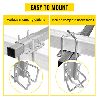 24" One Pair Trailer Pontoon Bunk Board Guide-ons Steel Trailer Guides for Ski Boat Fishing Boat or Sailboat Trailer