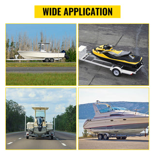 Boat Trailer Guide-ons 22" / 40" / 48" / 60" Steel Trailer Post w/2PCS PVC Tube Covers & Boat Accessories w/Mounting Parts