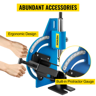 Pipe and Tube Notcher Hole Saw Notcher 0-60 Degree Rotation for Plumber Drilling Creating Cracks on Metal, Wood, PVC Board