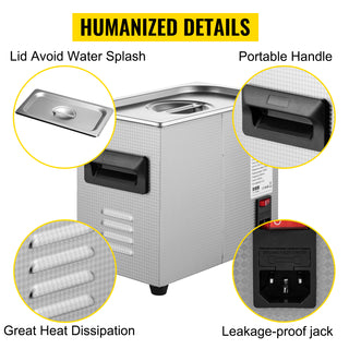 2L 3L 6L 10L 15L Upgraded Ultrasonic Cleaner Lave-Dishes Portable Washing Machine Diswasher Ultrasound Home Appliances