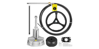 Outboard Steering System 13 Wheel Durable Marine Steering System Feet Boat Steering Cable with 13