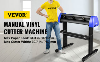 34 Inch Vinyl Cutter Machine With Floor Stand Vinly Sign Cutting Plotter Starter Kits Software Adjustable Force  Speed