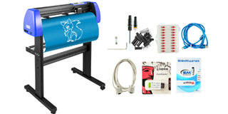 34 Inch Vinyl Cutter Machine With Floor Stand Vinly Sign Cutting Plotter Starter Kits Software Adjustable Force  Speed