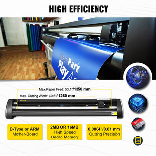 53 Inch Vinyl Cutter Plotter Machine 1350mm Vinyl Cutting Plotter Signmaster LCD Screen for DIY Advertising Label Making