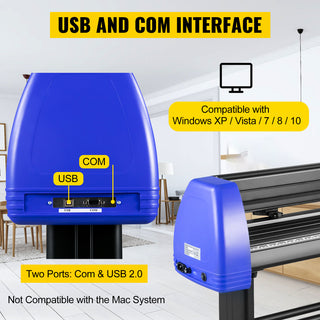 34 Inch Vinyl Cutter Machine With Floor Stand Vinly Sign Cutting Plotter Starter Kits Software Adjustable Force  Speed