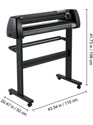 34Inch Vinyl Cutter Plotter 780mm Cutting Width Sign Printer Machine Label Maker LCD Display Signmaster Software