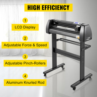 28in Vinyl Cutter Machine Vinyl Plotter LCD Display with SignCut Software