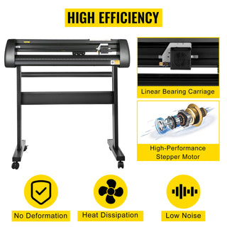 34Inch Vinyl Cutter Plotter 780mm Cutting Width Sign Printer Machine Label Maker LCD Display Signmaster Software