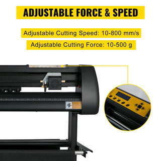 34Inch Vinyl Cutter Plotter 780mm Cutting Width Sign Printer Machine Label Maker LCD Display Signmaster Software