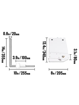 DIY Murphy Bed Hardware Kit Vertical Mounting Wall Bed Spring Mechanism Heavy Duty King Queen Bed Support Hardware DIY Kit