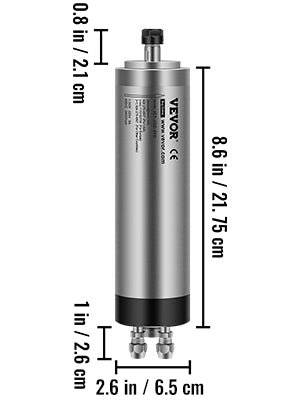 Water Cooled Spindle Motor 0.8KW- 3KW High Speed ER11 ER20 Collet for CNC Engraving Milling Machine & Frequency Converter