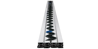 Spring Wire and Lock Channel 6.56ft Spring Wire&Aluminum Alloy Channel for Greenhouse Plastic Film/Shade Cloth Attachment