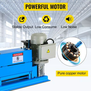 1.5-38MM Automatic Wire Stripping Machine 370W Metal Cable Wire Stripper With 10 Blades,15 M/Min for Recycling Copper Wire